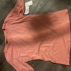 Lularoe Gigi large new with tag coral w/ white Heathering